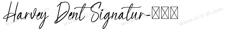 Harvey Dent Signatur字体转换